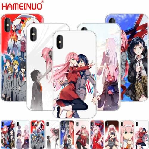 HAMEINUO Darling in the Franxx cell phone Cover case for iphone X 8 7 6 4 4s 5 5s SE 5c 6s plus