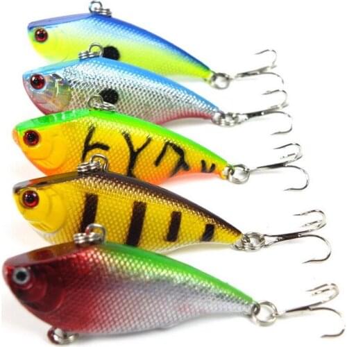 HiUmi 5 color hard bait Crankbait VIB 5.5CM/7.5G Swimbait Pike isca artificial bait