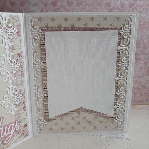 3pcs Elegant Romantic Lace Edge Border Decor Card Metal Cutting Dies Punch Stencil DIY Scrapbook Paper Photo Craft Template Dies