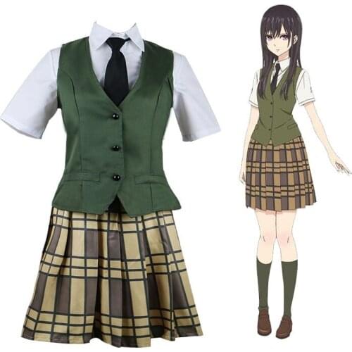 High-Q Unisex Anime Cos Citrus Aihara Mei Cosplay Costumes School Student Uniform Dress Sets
