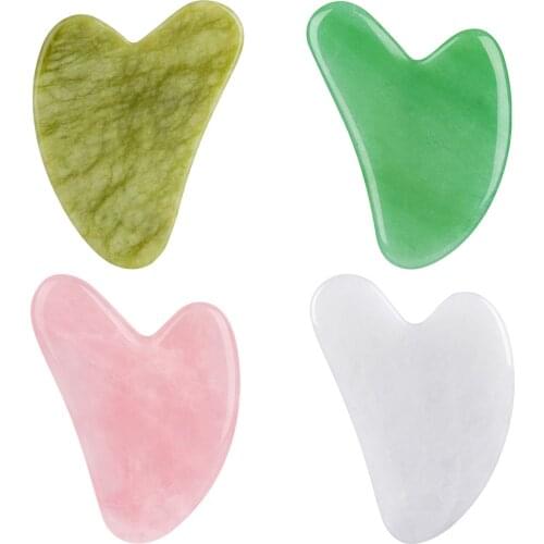 Guasha Body Massage Slimming Massager for Face Natural Jade Stone Gouache Scraper Health Body Neck Skincare Facial Lifting Tool