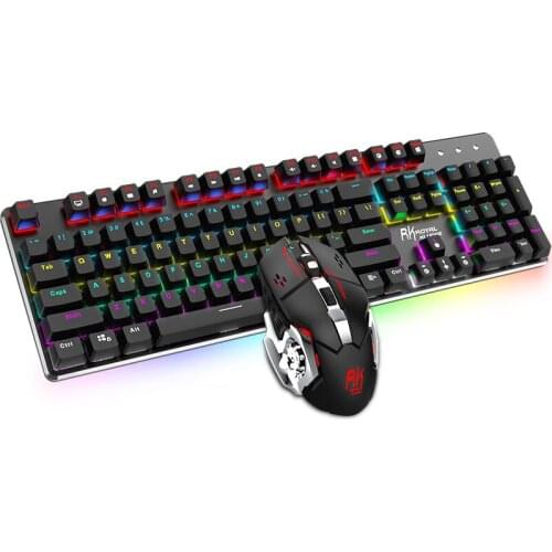 Wireless charging mechanical keyboard and mouse set dual-mode game building keyboard and mouse set
