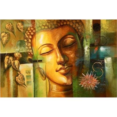 Full 5D DIY Square/Round Drill Diamond Painting Embroidery Kit"Buddha statue"Mosaic Cross Stitch Stickers Decor Gift XY801