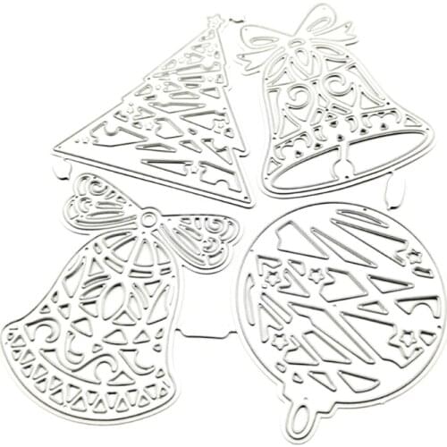 Christmas Bells Metal Cutting Dies Stencil DIY Scrapbooking Album Paper Card Template Mold Embossing Decoration