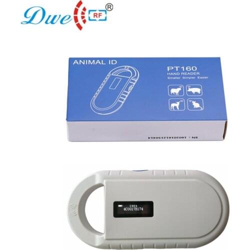 Free shipping FDX-B 134.2kHz pet ID microchip handheld reader for animal tracking