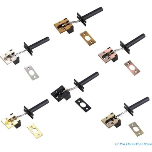 Concealed Anti-theft Chain Security Door Chain Lock Home Safety Gate Stopper M17E