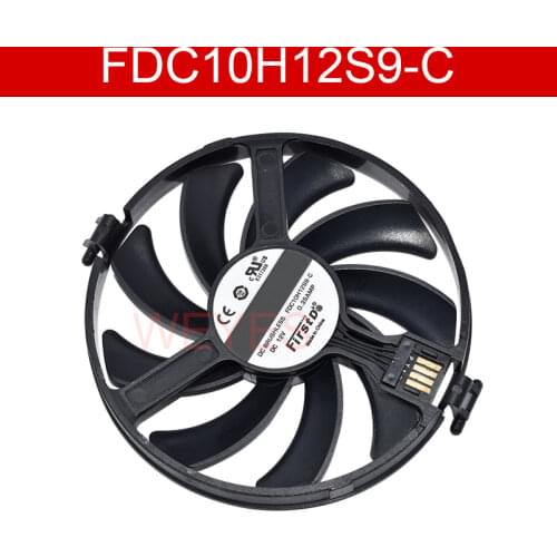 FDC10H12S9-C For XFX RX 470 480 580 Video card cooling Fan DC12V 0.35A Graphics Card Fan VGA Cards blower NEW