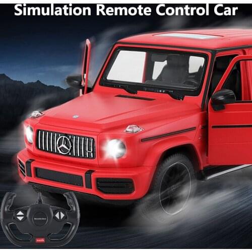 1:14 Highly Simulation SUV RC Car Openable Doors Anti-slip Tires Front& Rear Bright Lights 30Mins Duration ABS Electric RC Toys