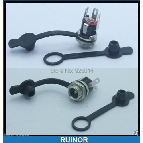 10set Waterproof 5.5mm 2.1mm DC PLUG 2.1mm Socket Power Charger CCTV Panel Mount