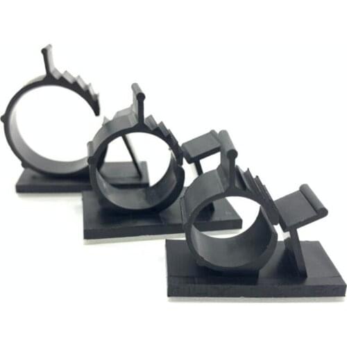 100PCS/1Lot HLY-1316 1013 2225 1720 0810 3M Adhesive Adjustable Cable Clamp Fixied Seat Holder