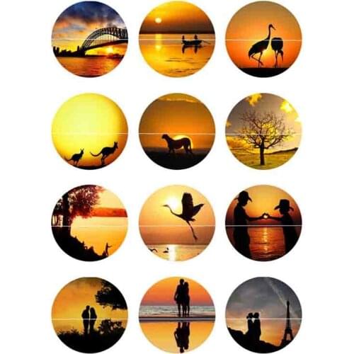 12mm 14mm 16mm 10mm 20mm 25mm 143 12pcs/lot Nostalgia Mix Round Glass Cabochons Jewelry Findings 18mm Snap Button Charm Bracelet