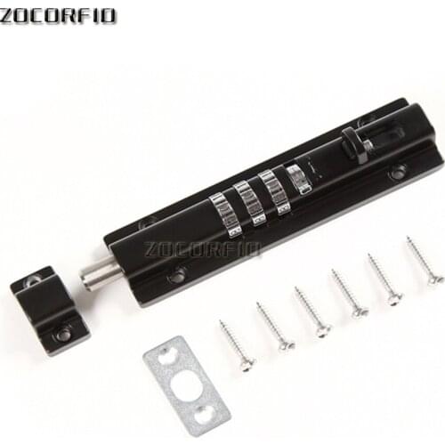 3 digits passowrd Door Latch Sliding Lock Barrel Bolt Latch Hasp Stapler Gate Safety Lock