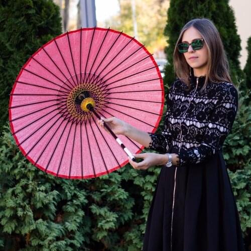 36ribs natural bamboo&wooden performance dancing oilpaper antique wedding prop not waterproof decoration art photograph umbrella