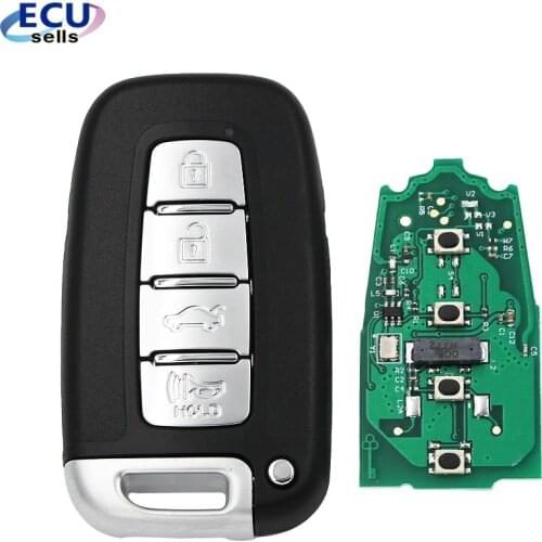4BT Smart Remote Key 433Mhz ID46 For Kia Forte Soul Rio Borrego Sorento Optima Hyundai I30 IX35 Sonata Genesis Equus Veloster