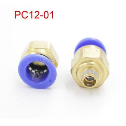 Free Shipping 10Pcs PC12-01 Pneumatic Fittings Quick Connectors