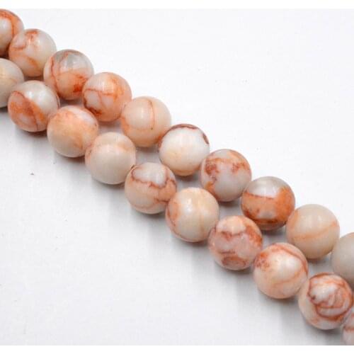 Free Shipping Natural Stone Red Network Zebra Stripes Round Beads 4-12mm Wholesale Loose Beads for Jewelry Making Accessorie DIY