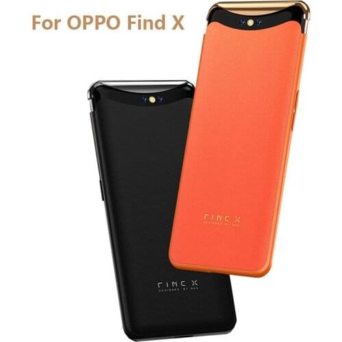 Phone Cover For OPPO Find X Case Genuine Leather Magnetic Lifting Luxury Fashion Solid Color Shockproof Protective Fitted Funda
