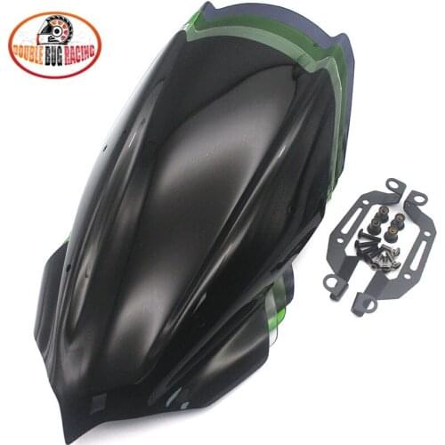 For KAWASAKI Z250 Z400 2019 2020 2021 Z 250 Z 400 Double Bubble Motorcycle Sports Windshield WindScreen Deflector Visor Viser