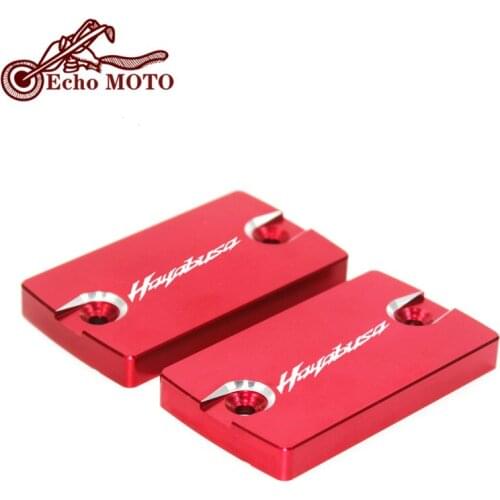 For SUZUKI GSX1300R HAYABUSA gsx 1300 hayabusa 1999-2020 Motorcycle CNC Front brake Fluid Reservoir Cap Cover LOGO HAYABUSA