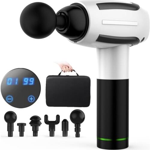 Electric Muscle Massage Gun Therapy Body Relaxation Pain Relief Slimming Shaping Massager With Bag Fitness Equipment Fascia Gun