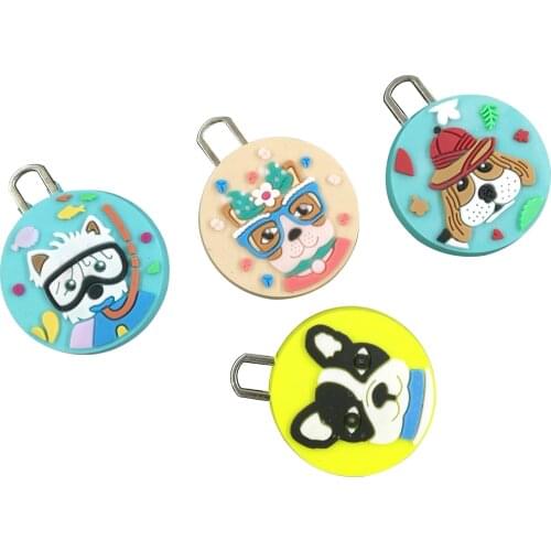 Customized Pet Pvc Hang Tags Rubber Slider Pull Handle With Logo For Zipper Silicone Labels For Clothes Custom Hat Plastic Tags