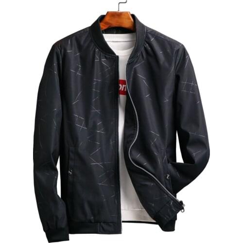 Fashion winter coat men Spring Autumn Mens Jackets Solid Fashion Coats Men baseball jacket Bomber Jacket Male Casual Slim 4XL