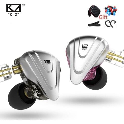 KZ ZSX Metal Earphones 5BA+1DD Hybrid Technology 12 Driver HIFI Bass Earbuds In Ear Monitor Earphone Noise Cancelling Headset