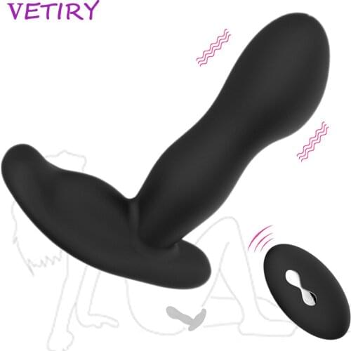 VETIRY G-spot Wearable Dildo Wireless Remote Butt Plug 10 Speed Vibrating Prostate Massager Anal Vibrator Sex Toy For Woman Men