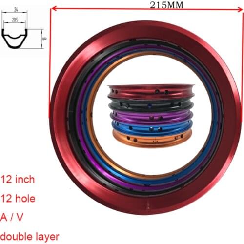 12 inch bike rim double layer light weight aluminum alloy rims for balance bike cylcling rim for kids sliding bicycle 20 hole