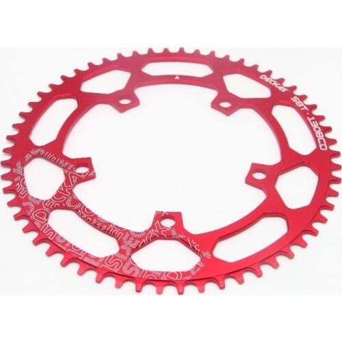 Single chainring BCD130 narrow wide chainwheel for 1x System Road folding bike 50T 52 54 56 58T
