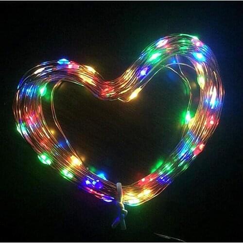 Popular Solar Power Copper Wire String Lights for Holiday Wedding Decoration Christmas Tree Decor Hanukkah 100 200 Lights Design