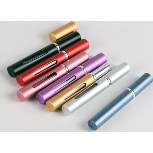 5ml Empty Refillable Perfume Bottle Travel Portable Mini Women Parfum Atomizer Original Spray Cosmetic Containers Aluminum