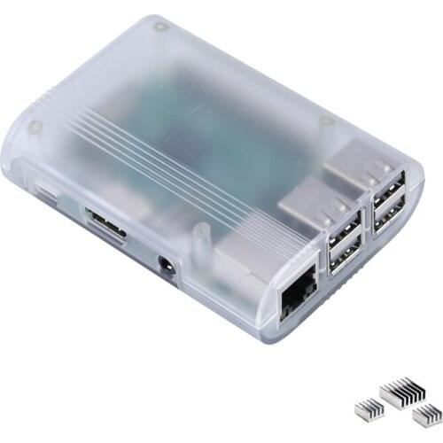 Raspberry Pi 3 Model B Plus ABS Case with Aluminum Heat Sink Shell Enclosure Compatible with Raspberry Pi 3 Model B/RPI 3B