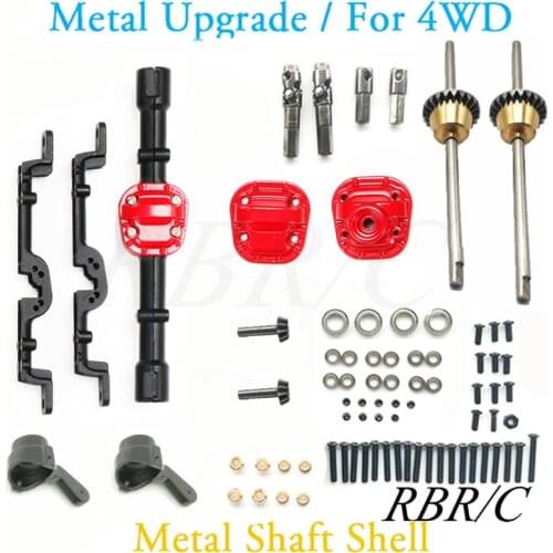 RBR/C Metal Front And Rear Axle Differential Assembly Upgrade Parts Used For MN 4X4 Four-Wheel Drive Off-Road 1:12 RC Car R160