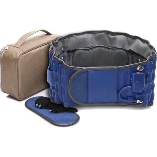 Waist Belt Electric Hot Moxibustion Physiotherapy Back Pain Relief Lumbar Inflatable Traction Belt Air Waist Support Brace