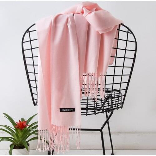 Korean Version Womens Winter Scarf Imitation Cashmere Thickened Warmth Long Summer Air-conditioned Room Shawl Blanket Unisex