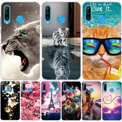 Silicone Case For Huawei P30 Lite Case Printing Drawing Soft TPU Phone Cases Cover For Huawei P30 Lite Protective Bumper Coque