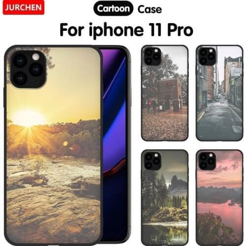 EiiMoo Silicone TPU Case For iPhone 11 Pro Max 2019 Cases Cover Fashion Pattern Soft Back Cover For iPhone 11Pro 11ProMax Case