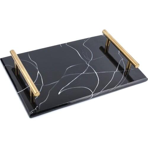 Nordic Anti-Marble Tray Storage Plate Storage Plate Cake Dessert Plate Sushi Plate Jewelry Display Plate Decoration Bathroom Sto