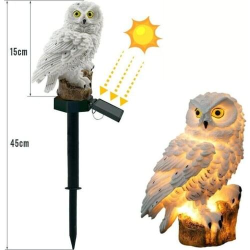 Owl Solar Light With Solar Panel IP65 Water Resistance for Garden Patio Yard Courtyard Path Drop shipping