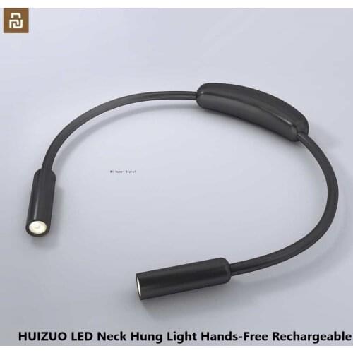 Xiaomi HUIZUO LED Neck Hung Light Hands-Free Rechargeable Night Reading Lamp 2 Levels Brightness Book Light USB Charging