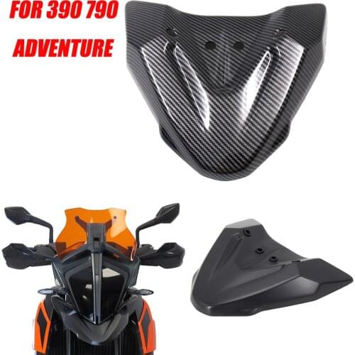 Carbon Fiber For 390 790 Adventure ADV 2019 2020 2021 890 ADV Motorcycle Front Beak Frame Nose Fairing Cowl Fender