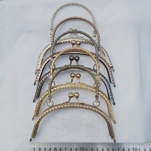 Vintage carve pattern DIY metal bag clasp mouth golden accessories purse frame 4pcs/lot 5color for option