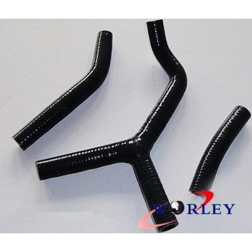 High performance silicone radiator hose FOR KTM125/200SX 03-06 KTM 200/250/300 EXC/XC 2004-2007 2005 2006 BLACK