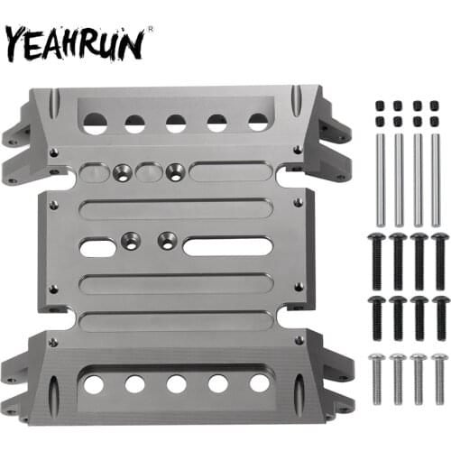 YEAHRUN Center Gear box Mount CNC Aluminum Skid Plate For Axial Wraith RC Rock Crawler