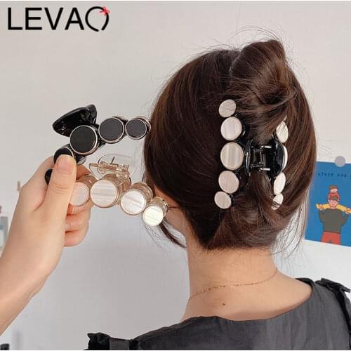 Levao Elegant Acrylic Hair Claws For Women New Hair Clip Hair Grips Washing Tool For Girls Hair Accessories Headwear
