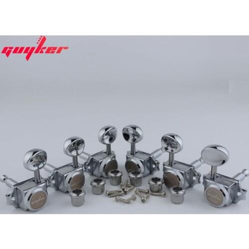 1 SET 3R3L GUYKER Lock String Tuners Vintage Tuners Machine Heads Tuners Chrome