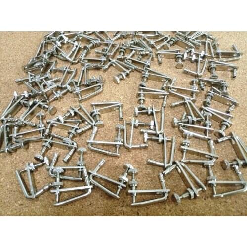 100pcs New Silver color violin String Adjuster fine tuners 3/4-4/4, Violin Parts Accessories