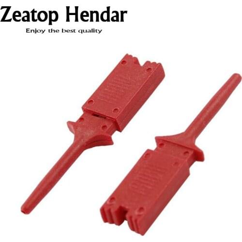24pcs/lot 6 Color Plastic Grabber SMD IC Multimeter Test Hook Clip Jumper Probe Tool