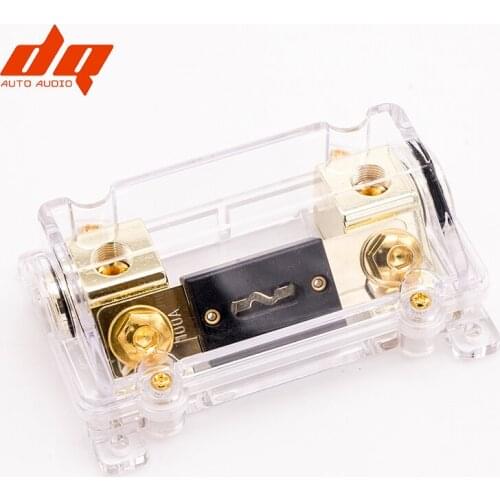 Car Audio Conversion 12V Power Line Amplifier Subwoofer Pure Copper 1 In 1 Way Out Fuse Bile Tube Seat Fuse Holder Box